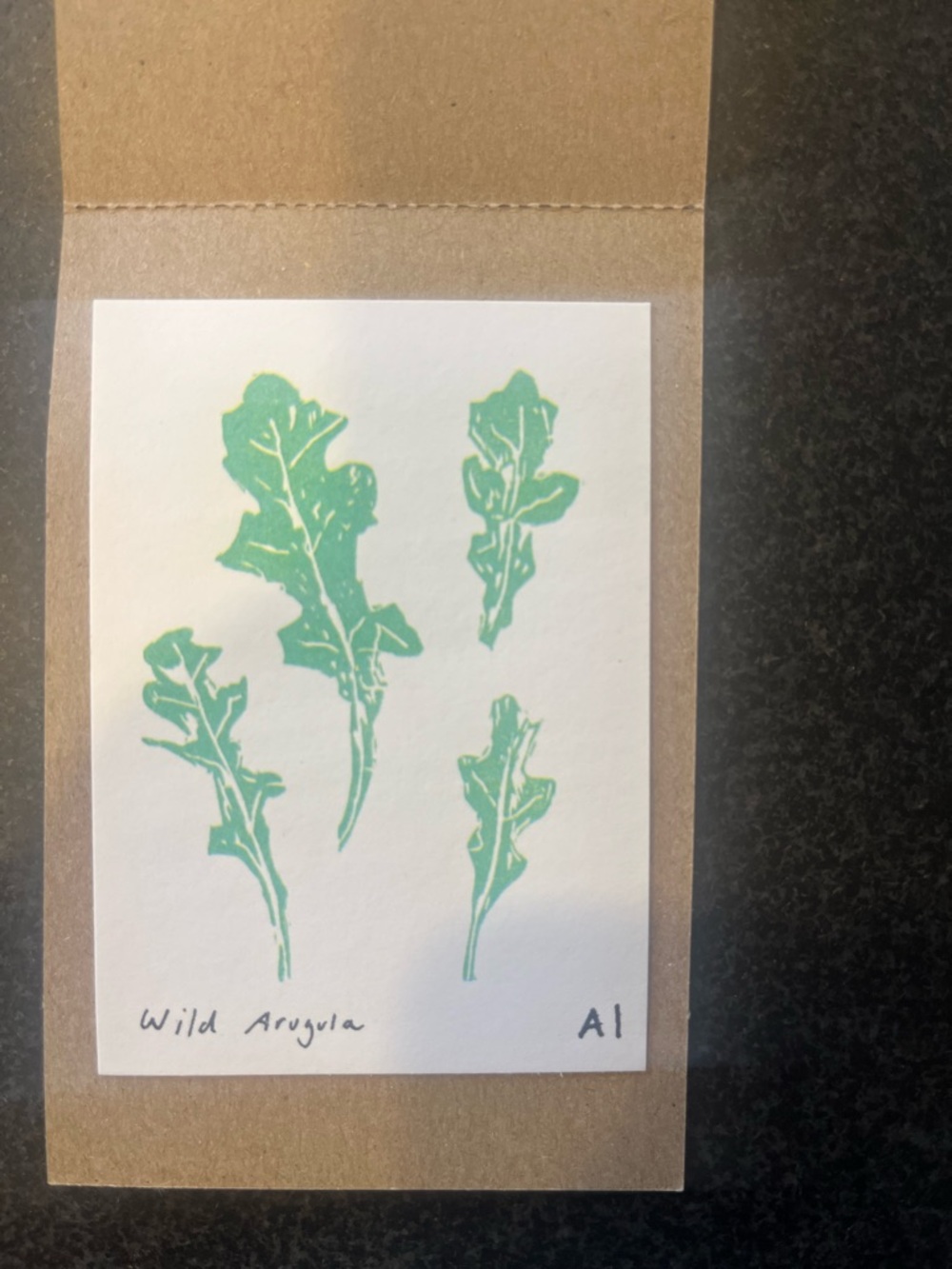 Inciardi Wild Arugula Botanical mini Print - Green